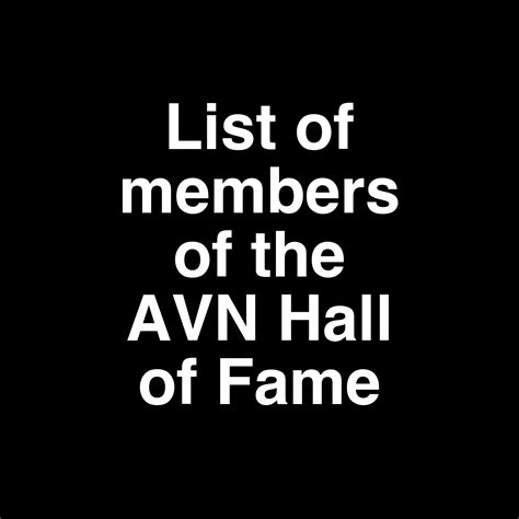 hottest pornstars of all time|List of members of the AVN Hall of Fame